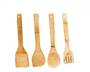 photo de Lot De 4 Spatules En Bois - Marron