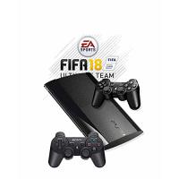 photo de Sony Playstation 3 Utra Slim - FIFA 18 PES 18 -2 Manettes - plus 13 Autres Jeux Offerts