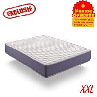 photo de CONFORT Matelas AISANCE 2 Places XXL -Mousse Bleue- Epaisseur 25 Cm PLUS Housse Offerte-Multicolore