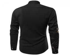 photo de Men Long Sleeve Shirt - Dark Blue